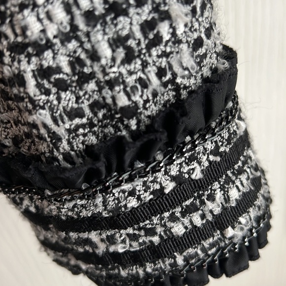 White House Black Market Black & White Tweed Jacket - Picture 4 of 7